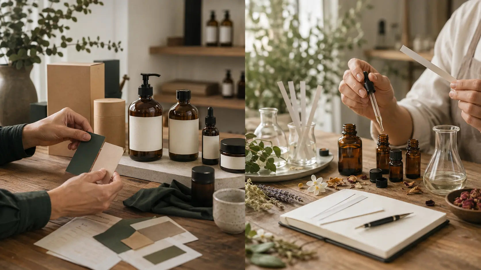 Private-label development and custom natural blend creation